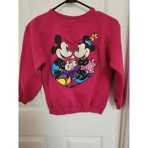 Mickey and Minnie Pink Sweatshirt Childs 10/12